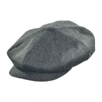 City Sport Caps |  Loden Wool Newsboy Cap | 175010 | lead | CHARCOAL