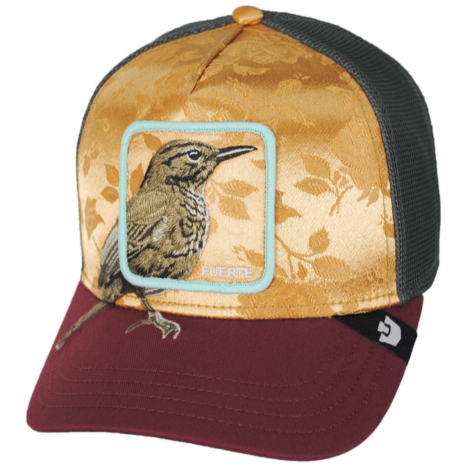 Goorin Bros | Costa Rica Thrush Jacquard Mesh Trucker Snapback Baseball Cap | 200760 | lead | AMBER