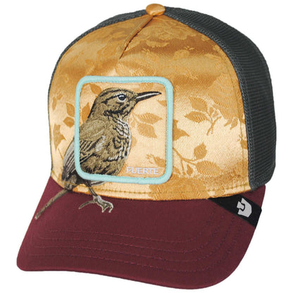 Goorin Bros | Costa Rica Thrush Jacquard Mesh Trucker Snapback Baseball Cap | 200760 | lead | AMBER