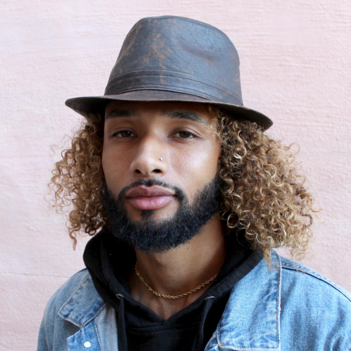 Jaxon Hats | Weathered Cotton Trilby Fedora Hat | 142314 | lsmone | BROWN