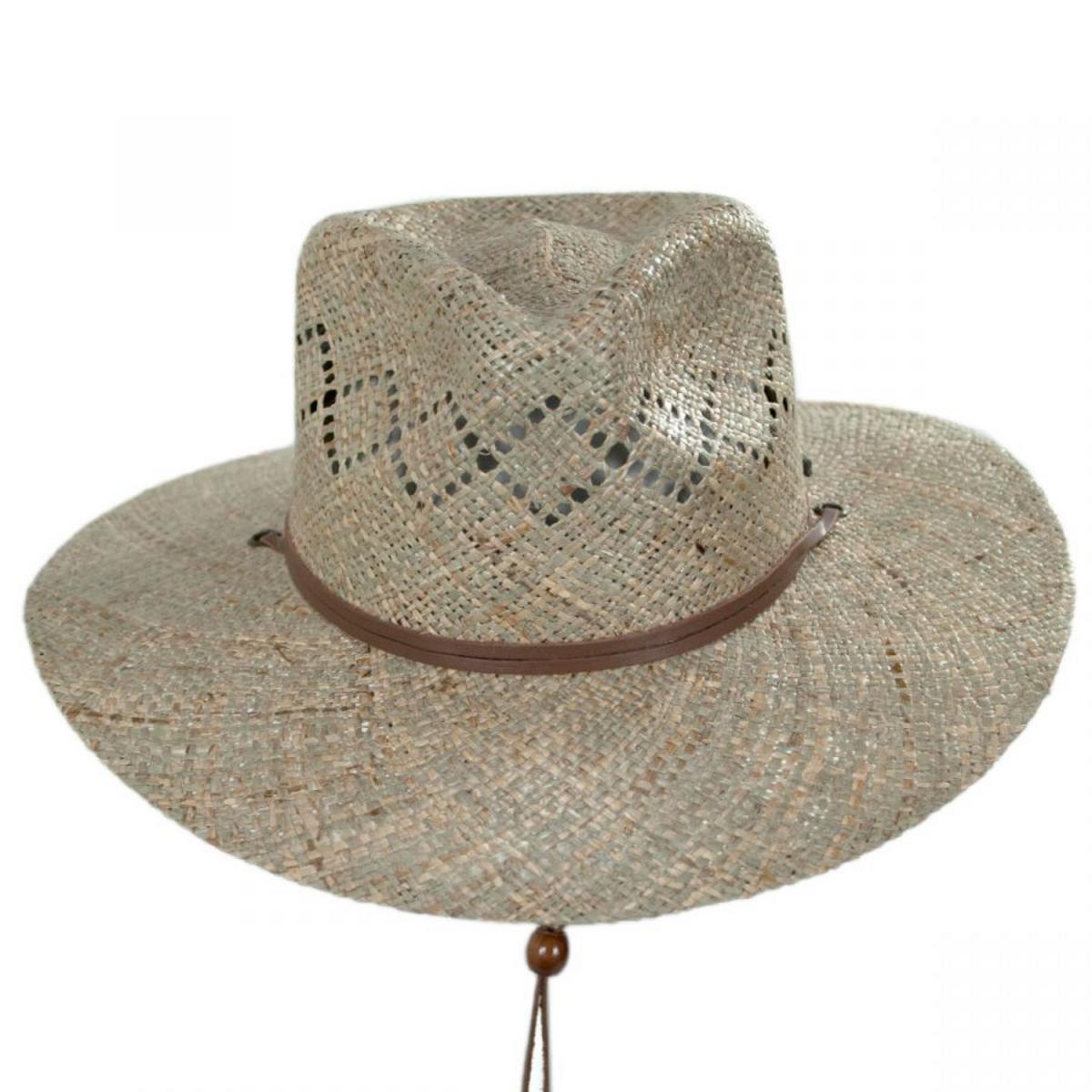 Stetson | Terrace Seagrass Straw Outback Hat | 126990 | front | WHEAT
