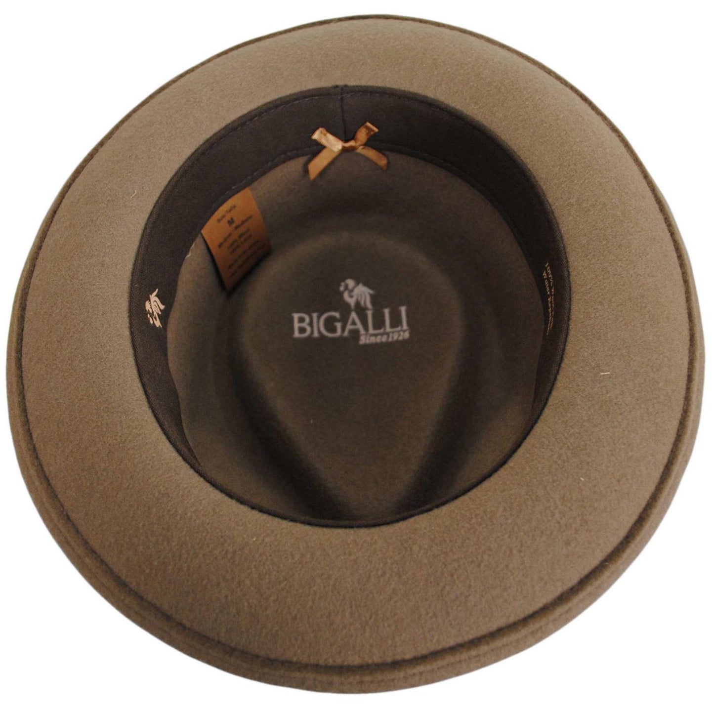 Bigalli | Quick Step Wool Felt Fedora Hat | 131439 | under | KHAKI