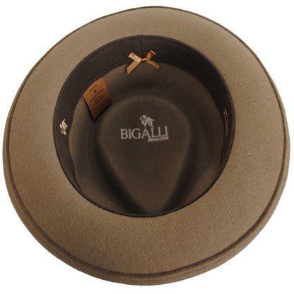 Bigalli | Quick Step Wool Felt Fedora Hat | 131439 | under | KHAKI