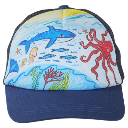 Sunday Afternoons | Kid's Under The Sea  Trucker Snapback Baseball Cap | 401285 | front | UNDER THE SEA