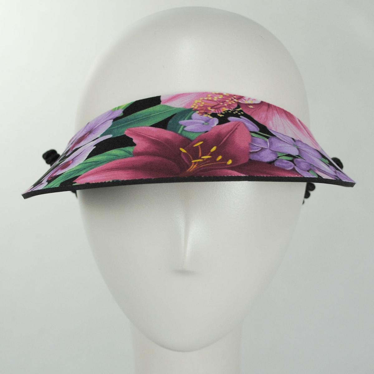 The Incredible Sunvisor | Springlace Flowers Sunvisor | 196373 | front | MULTI