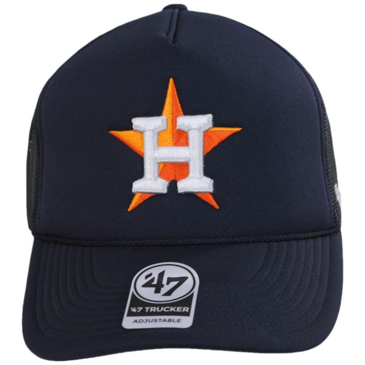 47 Brand | Houston Astros MLB Foam Mesh Trucker Snapback Baseball Cap | 203418 | front | NAVY