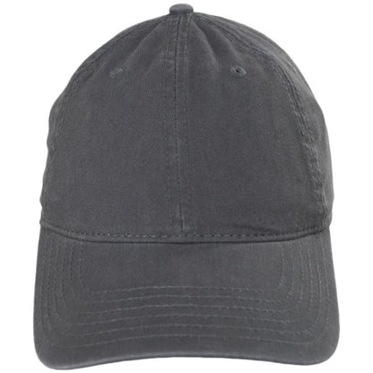 Otto | LoPro Washed Cotton Twill Strapback Baseball Cap Dad Hat | 201407 | front | CHARCOAL