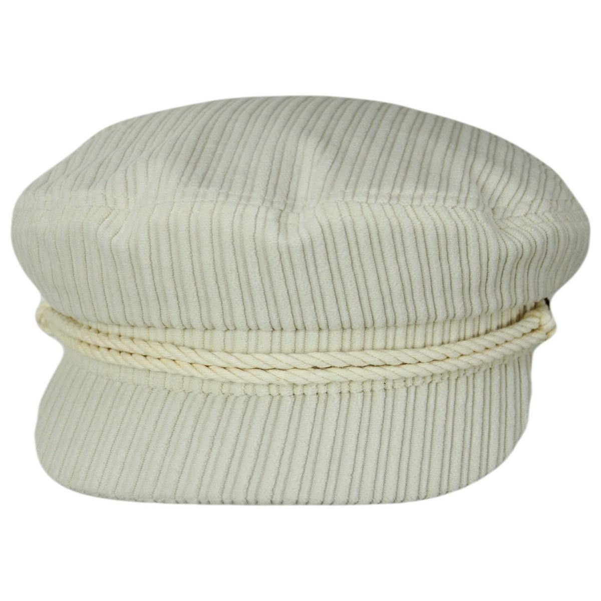 BRIXTON HATS | Corduroy Fiddler Cap | 181305 | front | DOVE