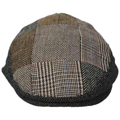 Jaxon Hats | Baby Patchwork Wool Blend Ivy Cap | 512114 | front | BROWN