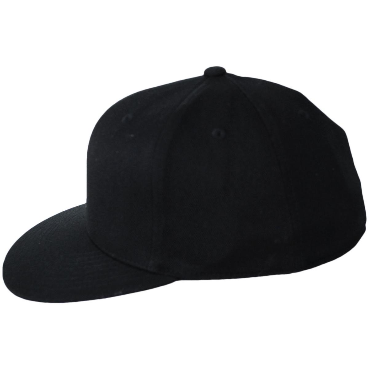 Kangol | Flexfit Fitted Flat Bill Baseball Cap | 201194 | profile | BLACK