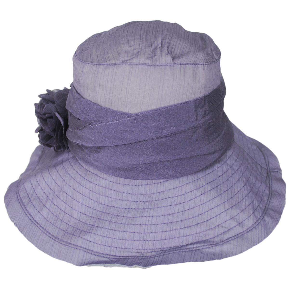 Jeanne Simmons | Romance Fabric Sun Hat | 106547 | profile | LAVENDER