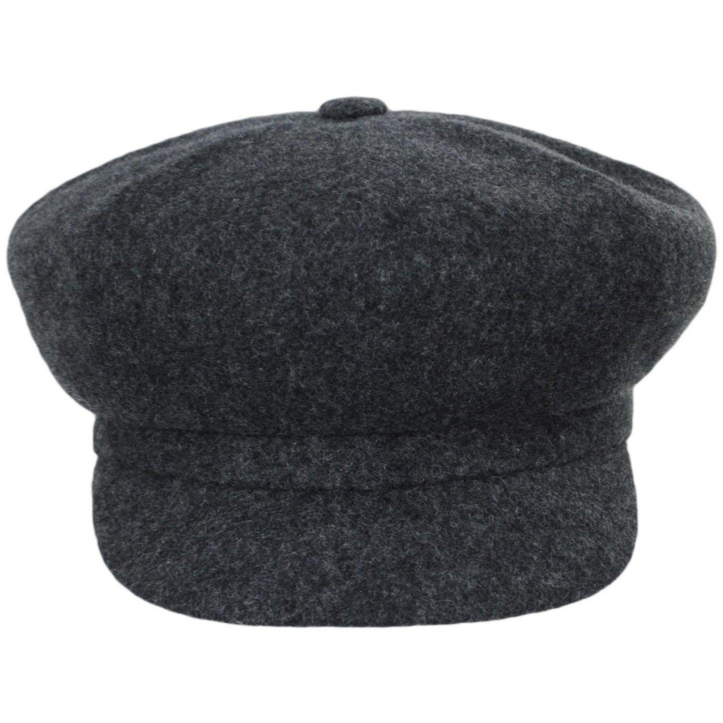 Kangol | Spitfire Wool Newsboy Cap | 160801 | front | DARK FLANNEL
