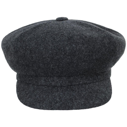 Kangol | Spitfire Wool Newsboy Cap | 160801 | front | DARK FLANNEL