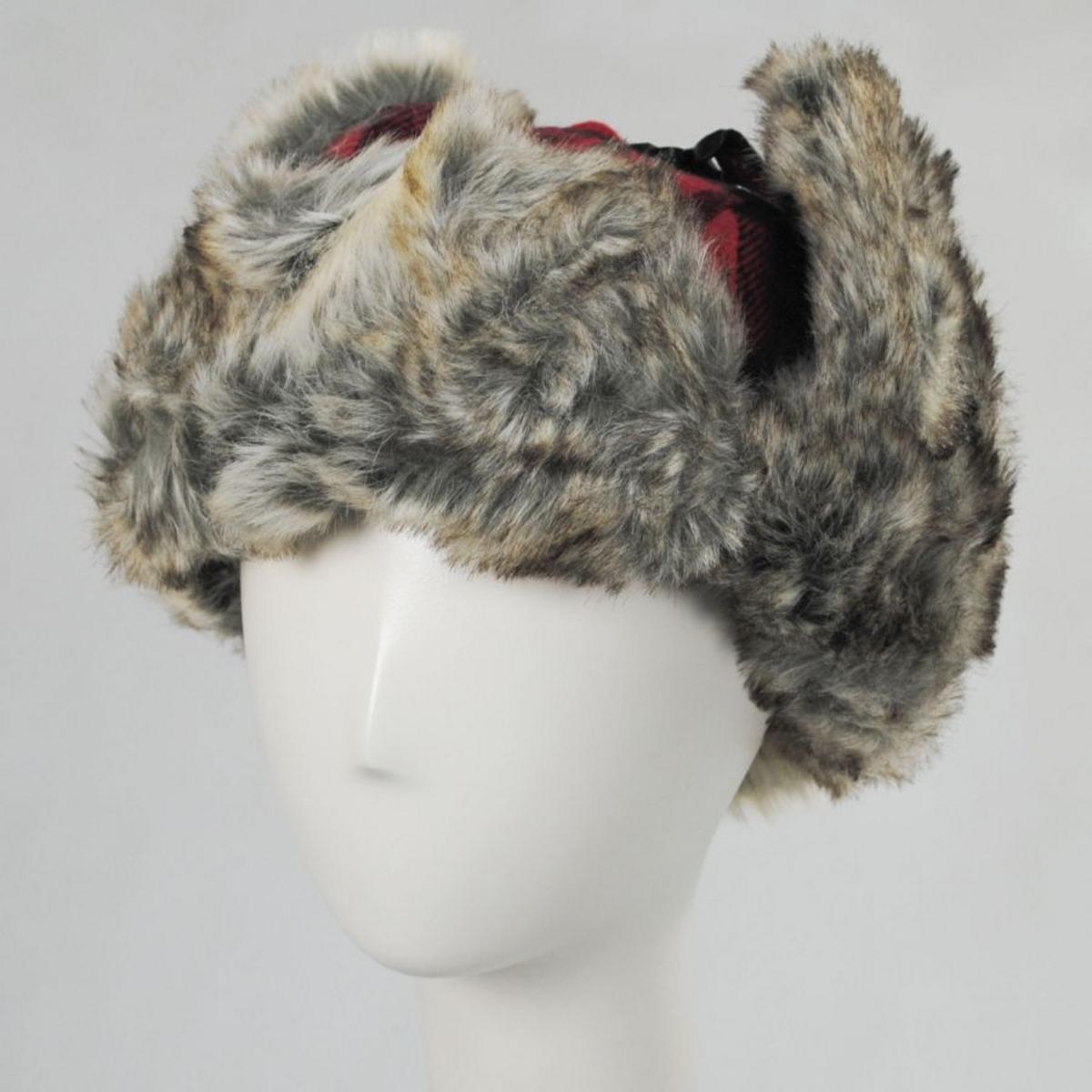 Scala | Saint Cloud Wool Blend Trooper Hat | 400166 | under | RED