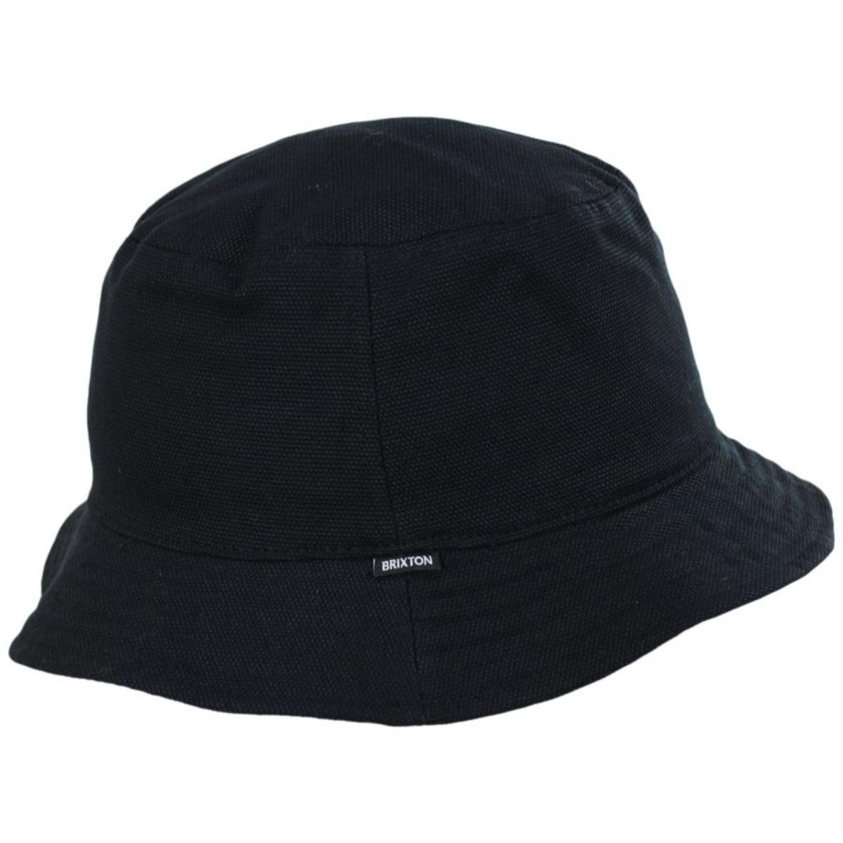 BRIXTON HATS | Abraham Reversible Bucket Hat | 185536 | front | BLACK
