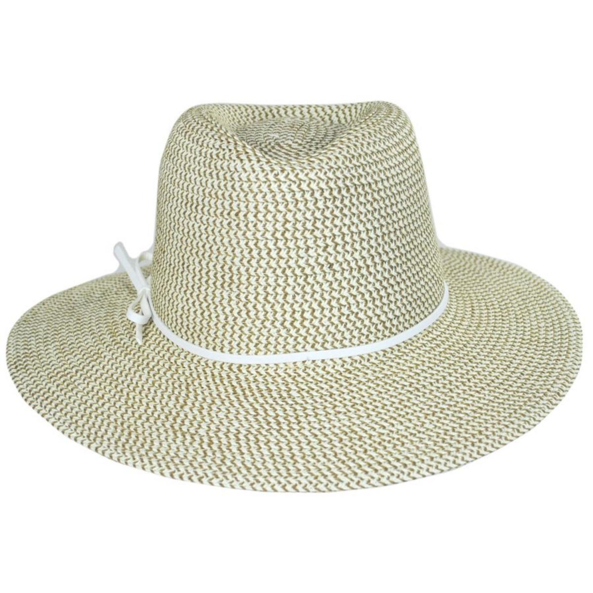 Physician Endorsed | Esme Toyo Braid Fedora Hat | 102698 | front | WHITE TWEED
