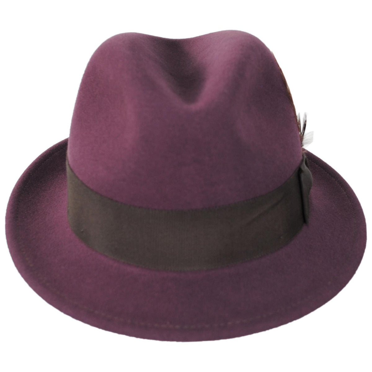 Bailey 1922 | Tino Wool LiteFelt Trilby Fedora Hat | 130008 | front | COCOA POWDER