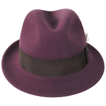 Bailey 1922 | Tino Wool LiteFelt Trilby Fedora Hat | 130008 | front | COCOA POWDER