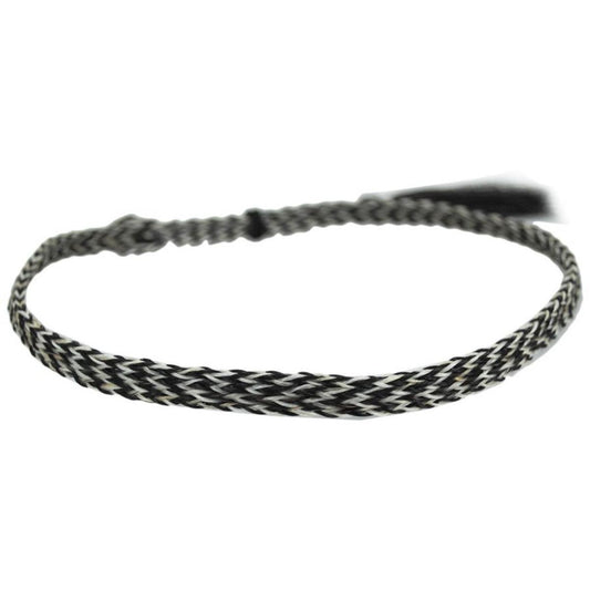 3 Regions Trade Co. | Snake Two-Tone Horse Hair Braid Single Tassel Hat Band | 601700 | lead | BLACK