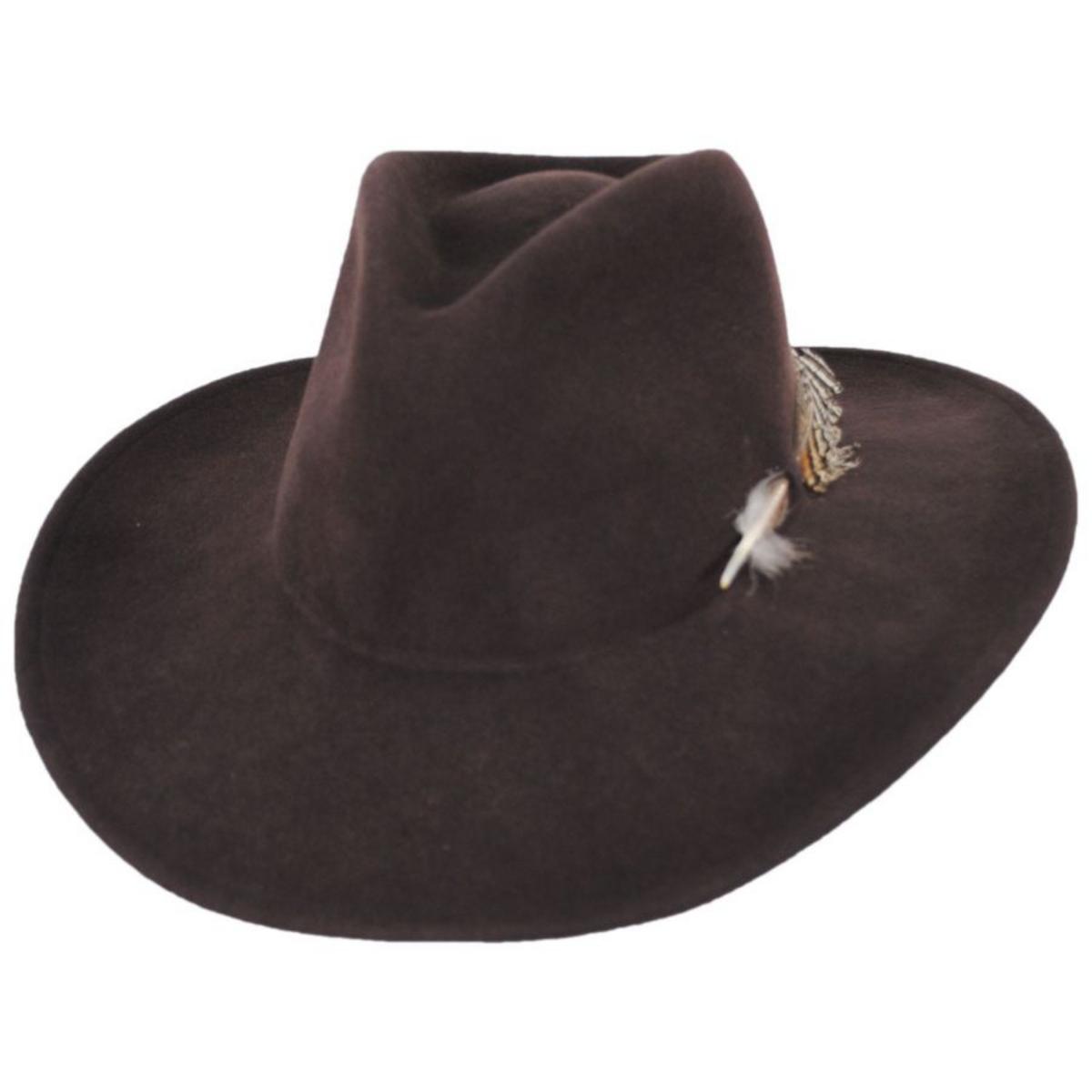 Renegade | Calico Litefelt Wool Western Hat | 130359 | lead | FALL BROWN