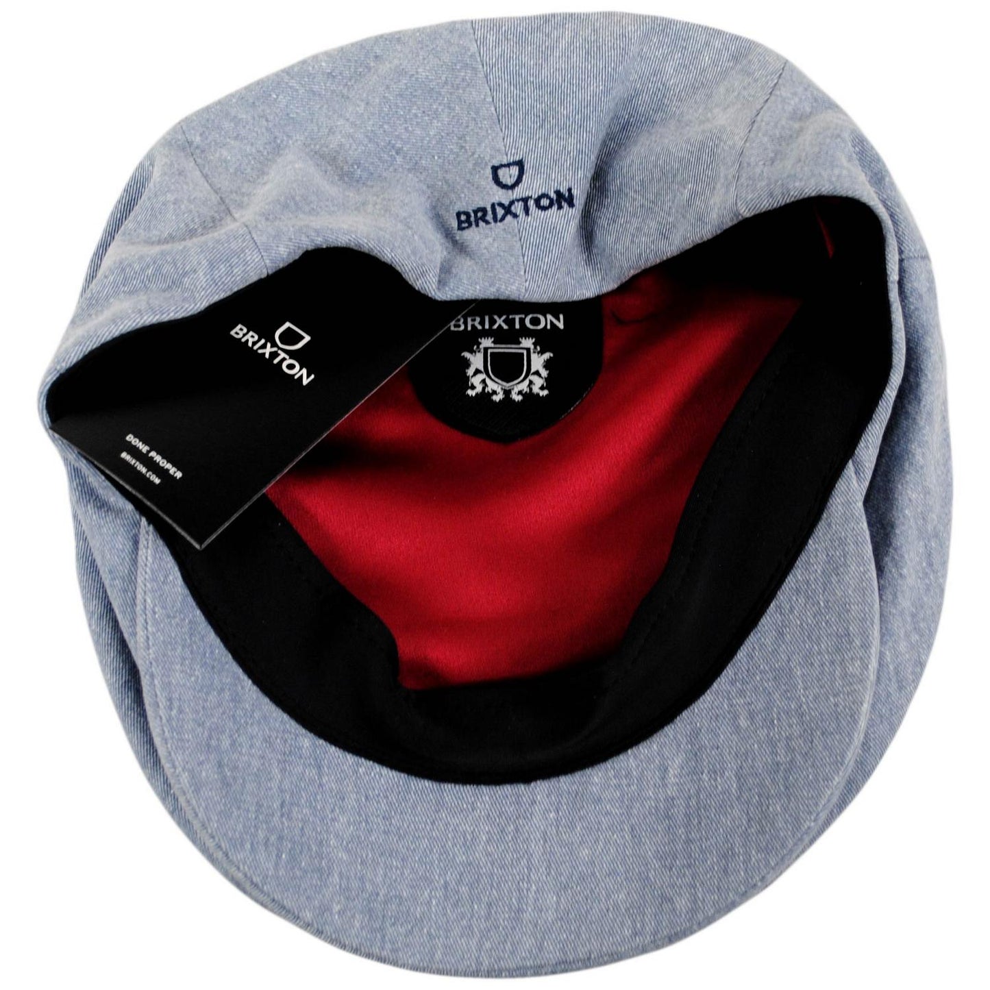 BRIXTON HATS | Barrel Alpha Cotton Ivy Cap | 161579 | under | LIGHT STONE WASH DENIM