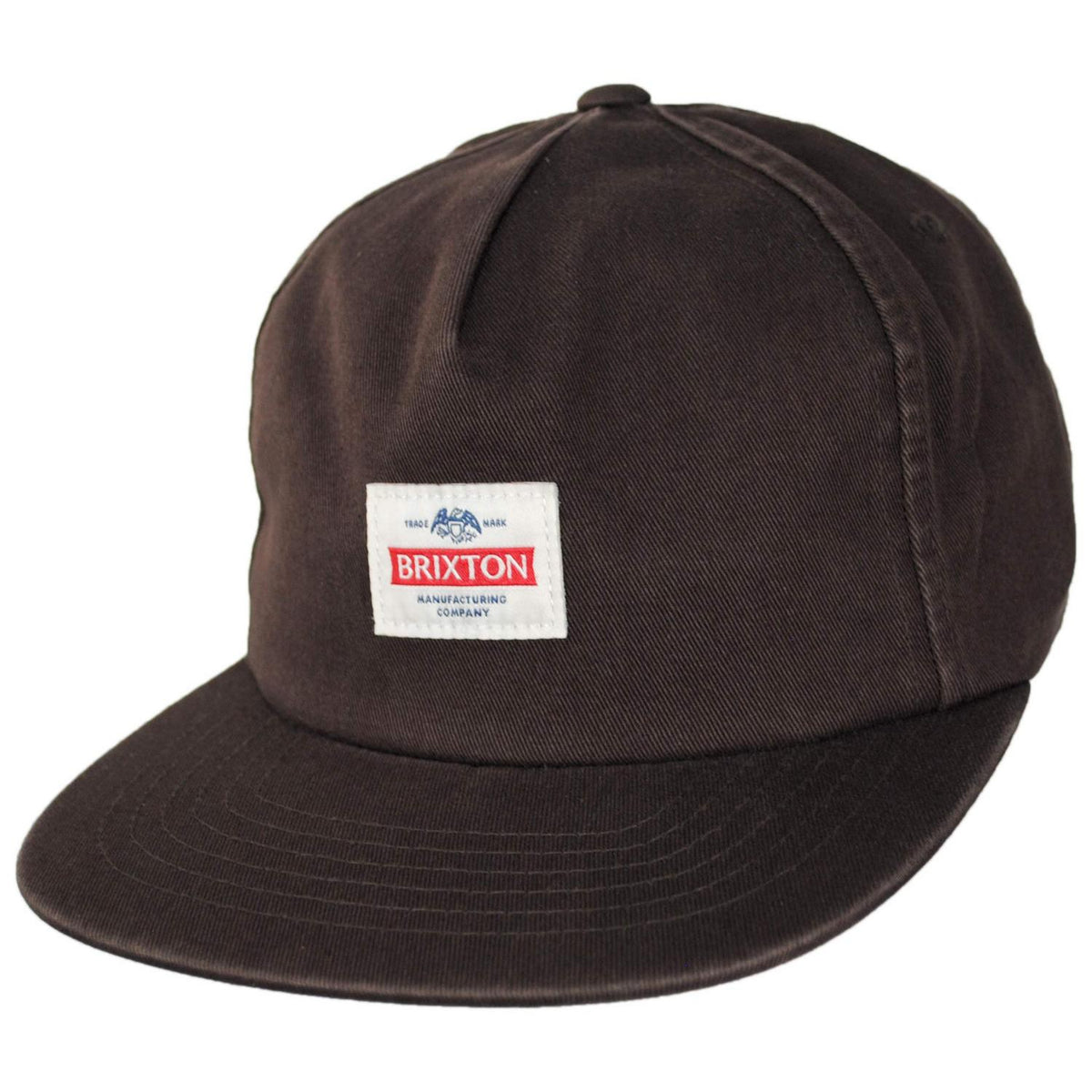 BRIXTON HATS | Trademark Cotton Snapback Baseball Cap | 201732 | lead | WALNUT BROWN