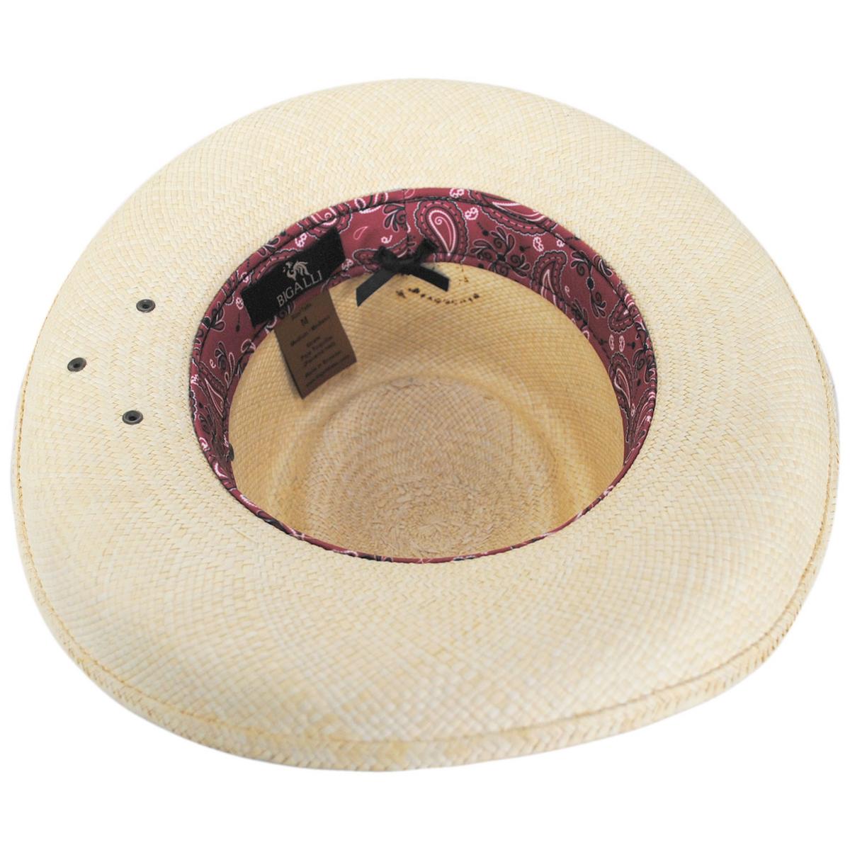 Bigalli | Los Rios Panama Straw Gambler Hat | 129255 | under | NATURAL