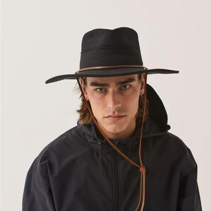 BRIXTON HATS | Beck Waxed Cotton Journey Hat | 402616 | lsmone | BLACK