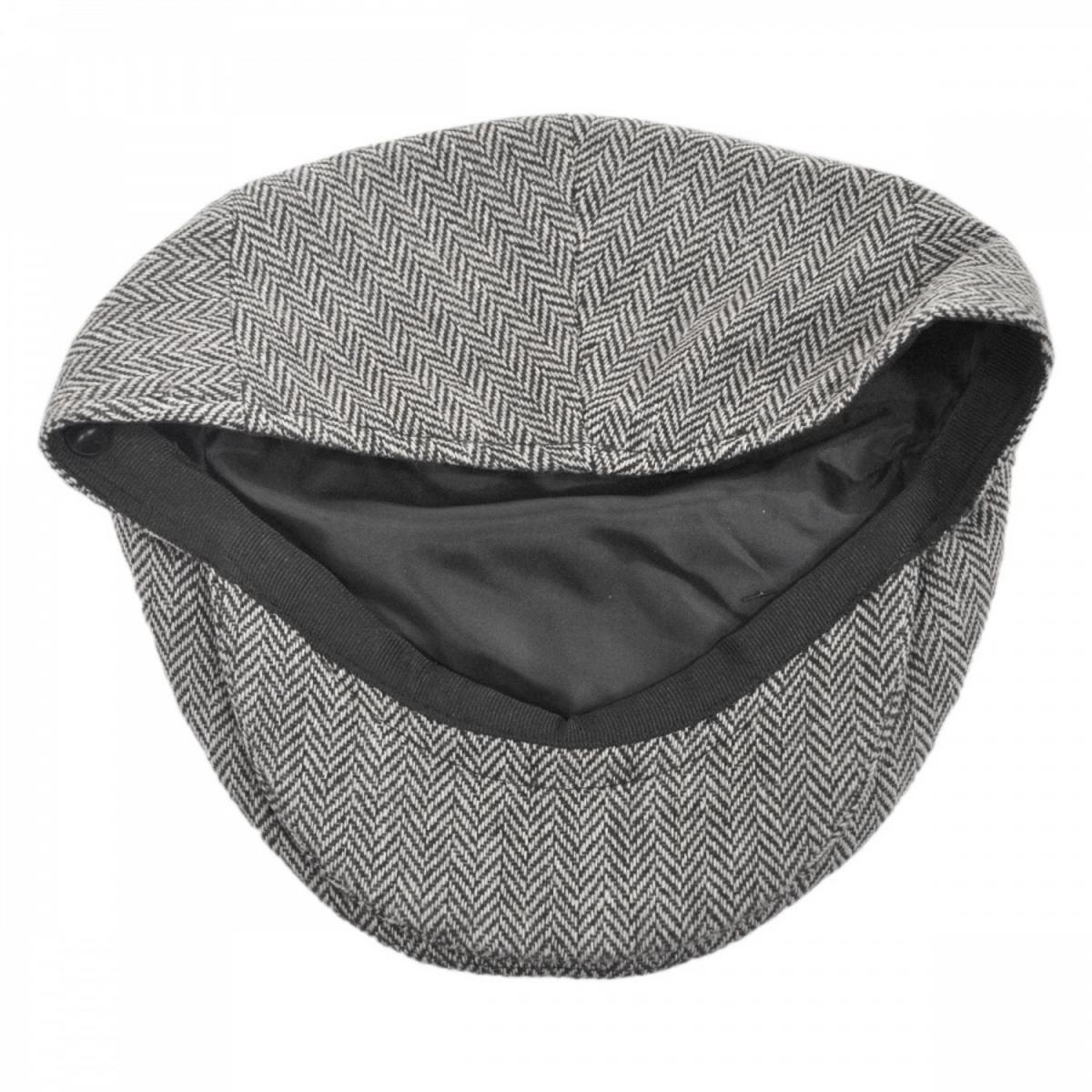 Jaxon Hats | Herringbone Wool Blend Ivy Cap | 167750 | under | GREY