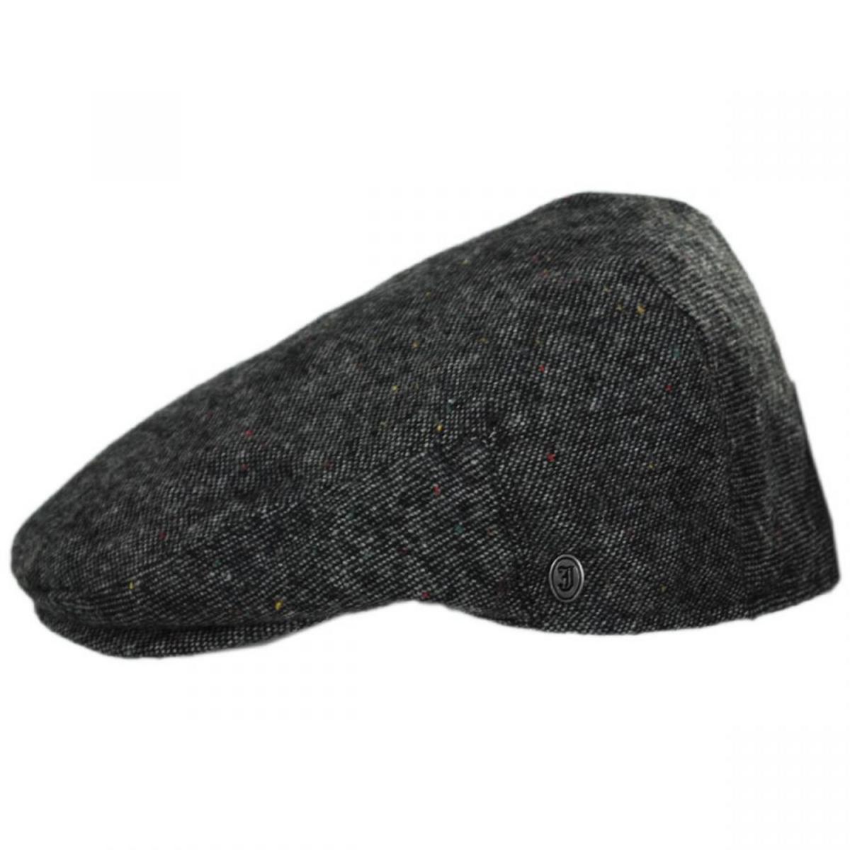 Jaxon Hats | Confetti Tweed Wool Blend Ivy Cap | 167566 | profile | BLACK/MULTI