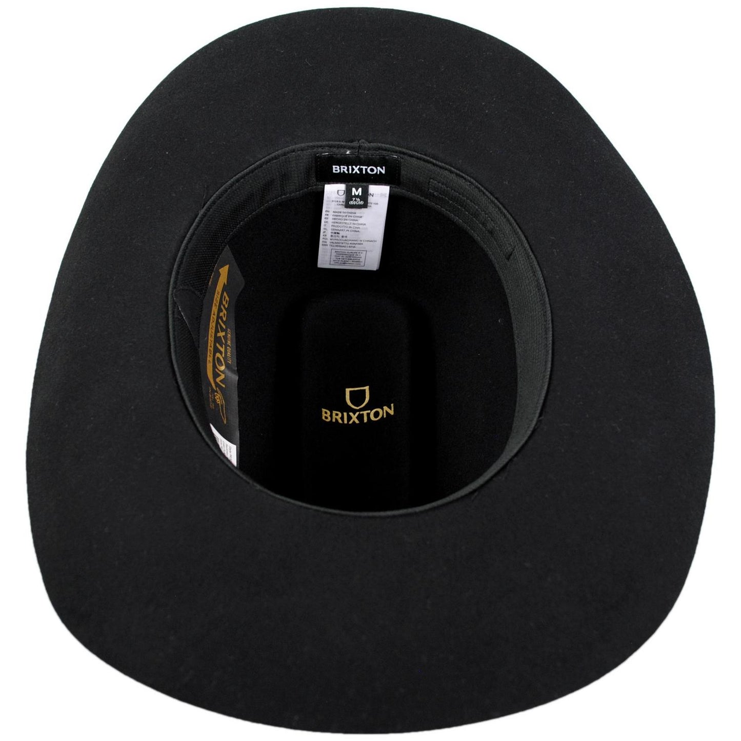 BRIXTON HATS | Prescott Wool Felt Cowboy Hat | 135674 | under | BLACK