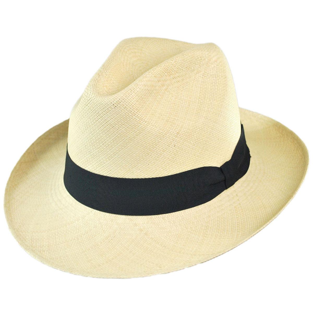 Jaxon Hats | Brisa Grade 8 Panama Straw Fedora Hat | 127121 | lead | NATURAL