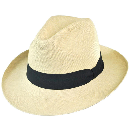 Jaxon Hats | Brisa Grade 8 Panama Straw Fedora Hat | 127121 | lead | NATURAL