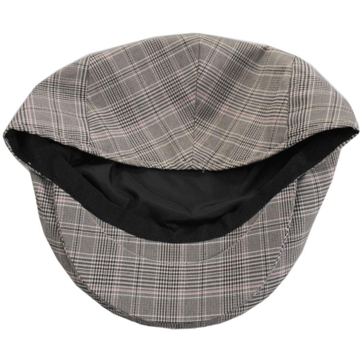 Bigalli | Summer Plaid Fabric Ivy Cap | 161808 | under | KHAKI