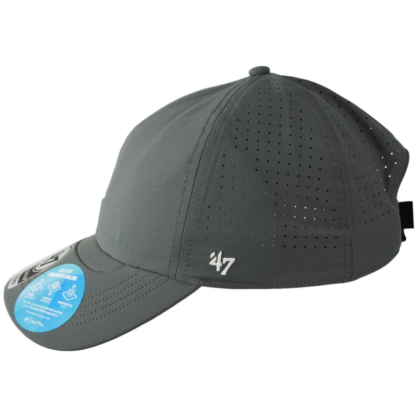 47 Brand | Los Angeles Dodgers MLB Cycle Clean Up Adjustable Baseball Cap Dad Hat | 203052 | profile | SHADOW GREY