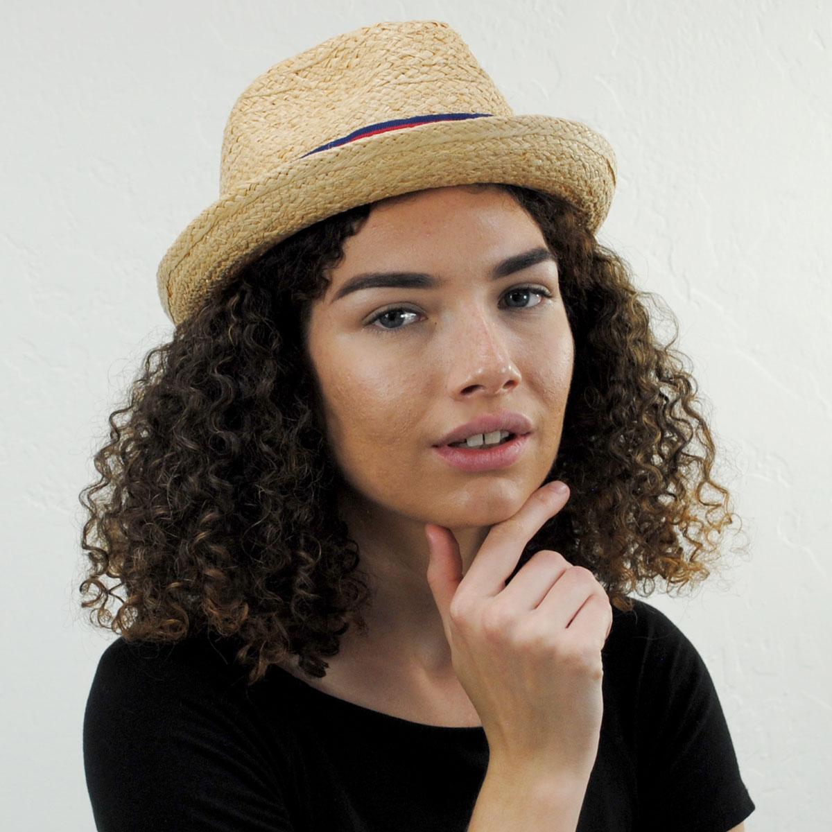 Jaxon Hats | Golden Hill Raffia Straw Fedora Hat | 126500 | lsfone | NATURAL