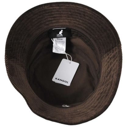 Kangol | Corduroy Cotton Blend Bucket Hat | 185710 | under | BROWN