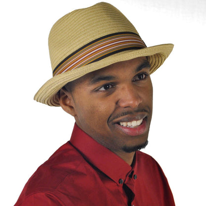 Jaxon Hats | Ridley Toyo Straw Trilby Fedora Hat | 129000 | lsmthree | NATURAL