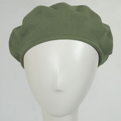 sur la tete | Cotton Beret - 11.5 inch Diameter | 151101 | front | AMAZON SAGE