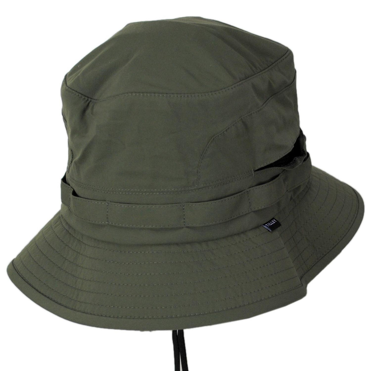 Tilley Endurables | Ultralight Packable Suncape Bucket Hat | 400856 | lead | OLIVE