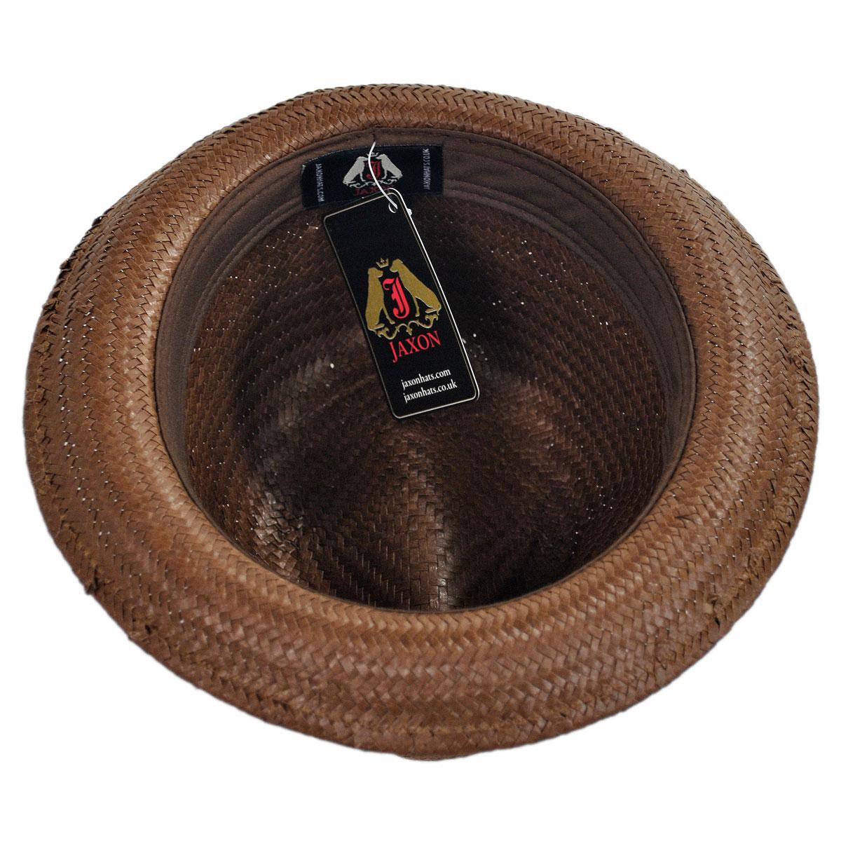 Jaxon Hats | Wholesale Tribeca Toyo Straw Trilby Fedora Hat B2B Pre-Pack | B2B129011 | under | BROWN
