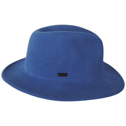 Betmar | Cali Wool LiteFelt Fedora Hat | 123174 | profile | DENIM
