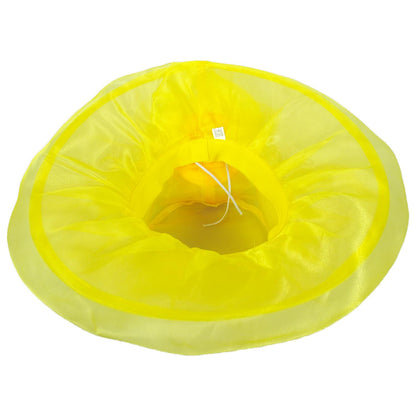 Sophia | Flower Clip Organza Dress Hat | 122910 | under | YELLOW