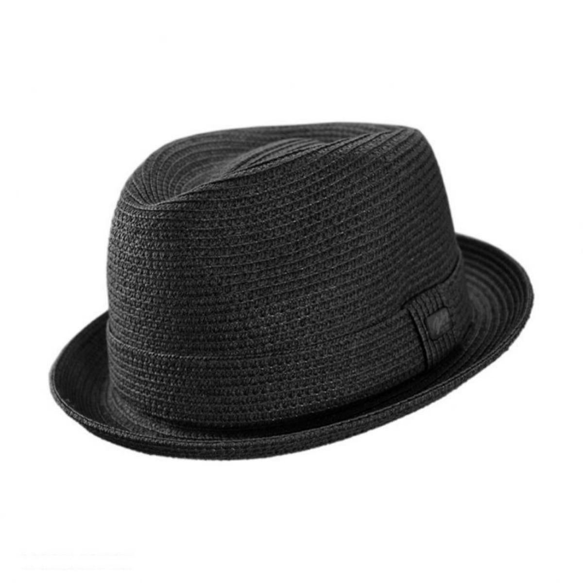 Bailey 1922 | Billy Braided Toyo Straw Fedora Hat - Classic Colors | 127843 | lead | BLACK