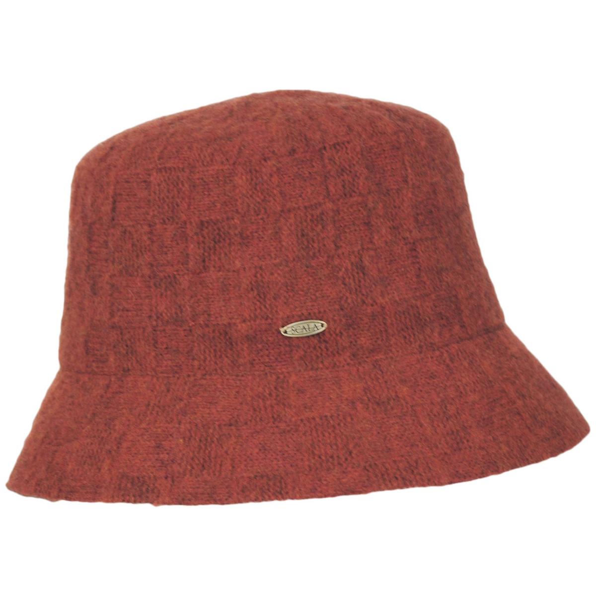 Scala | Everlee Wool Knit Bucket Hat | 106440 | profile | RUST