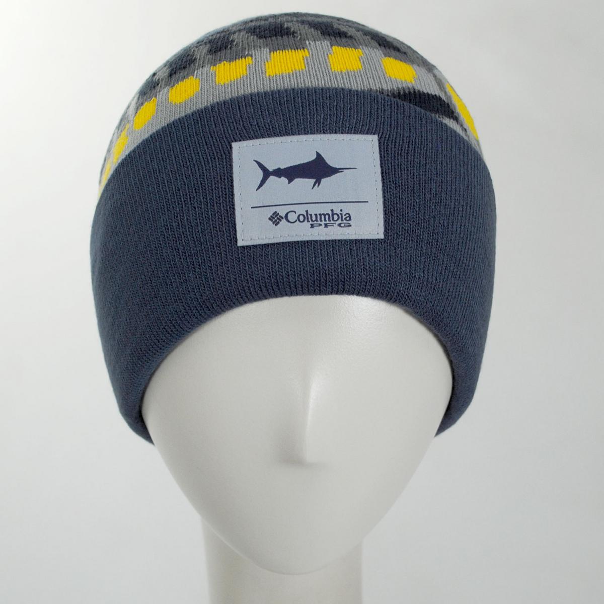 Columbia Sportswear | PFG Fall River Acrylic Knit Beanie Hat | 500747 | front | CARBON