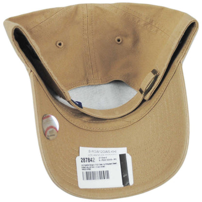 47 Brand | Los Angeles Dodgers MLB Clean Up Strapback Baseball Cap Dad Hat | 203042 | under | KHAKI