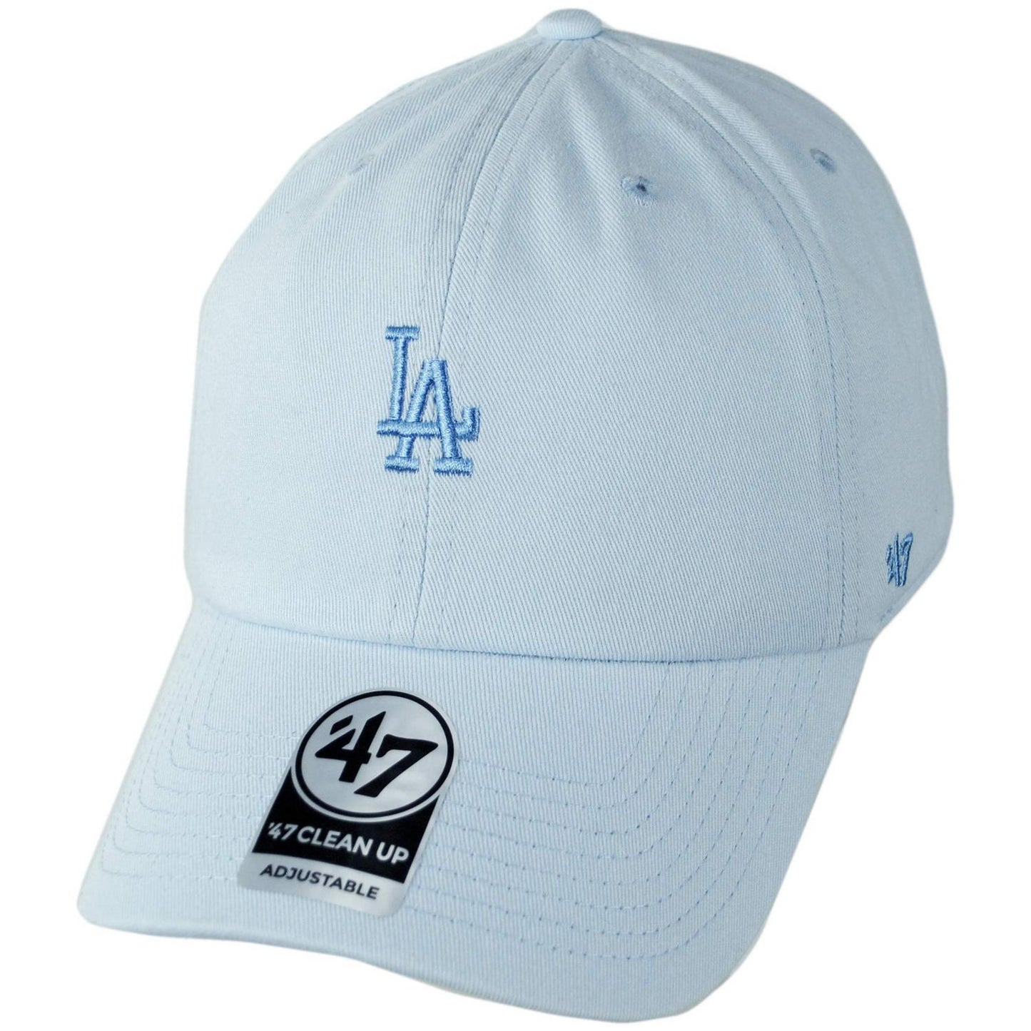 47 Brand | Los Angeles Dodgers MLB Tonal Base Runner Clean Up Strapback Baseball Cap Dad Hat | 203057 | lead | DIGITAL BLUE