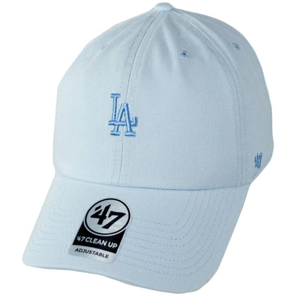 47 Brand | Los Angeles Dodgers MLB Tonal Base Runner Clean Up Strapback Baseball Cap Dad Hat | 203057 | lead | DIGITAL BLUE