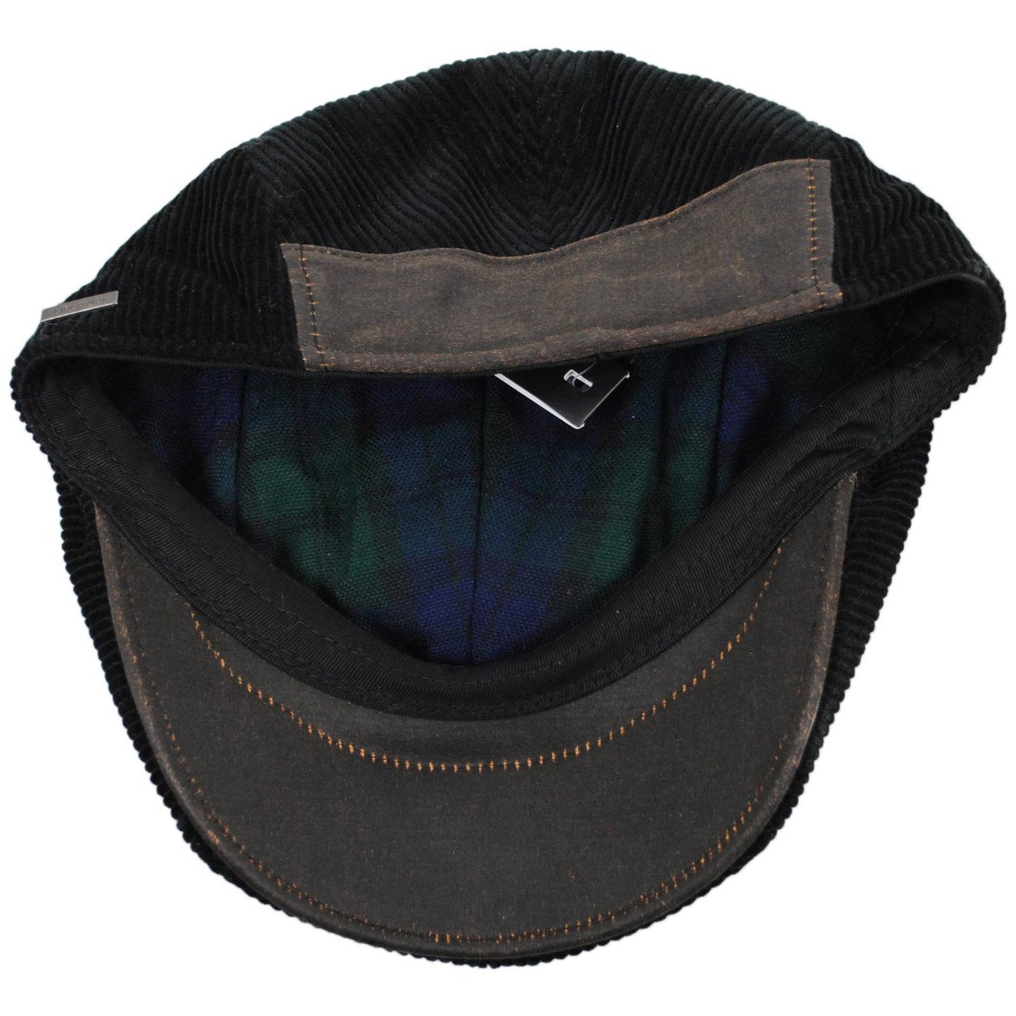Dorfman Pacific | Philip Corduroy Ivy Cap | 160162 | under | BLACK